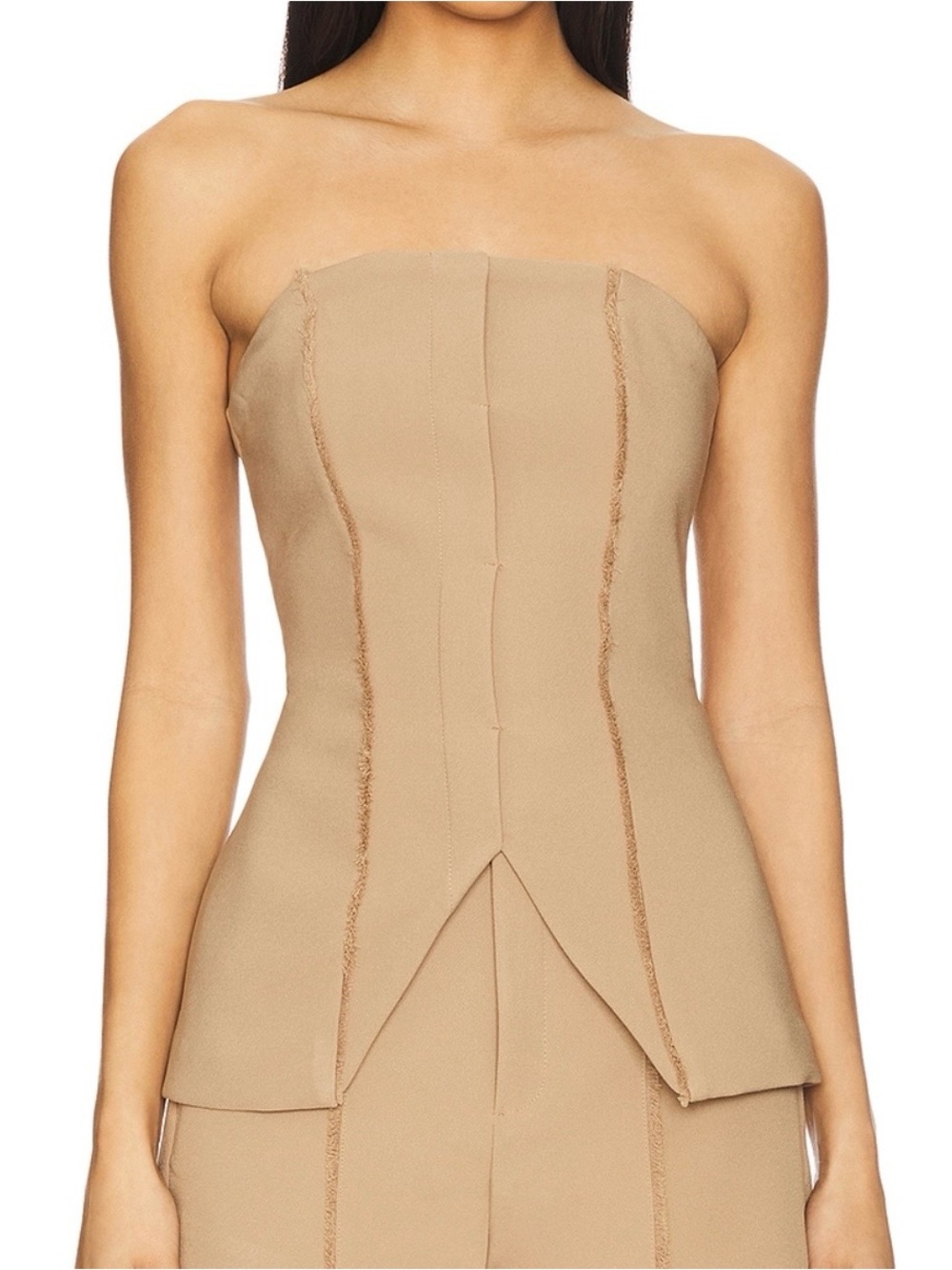 NONchalant Liz top in Camel S